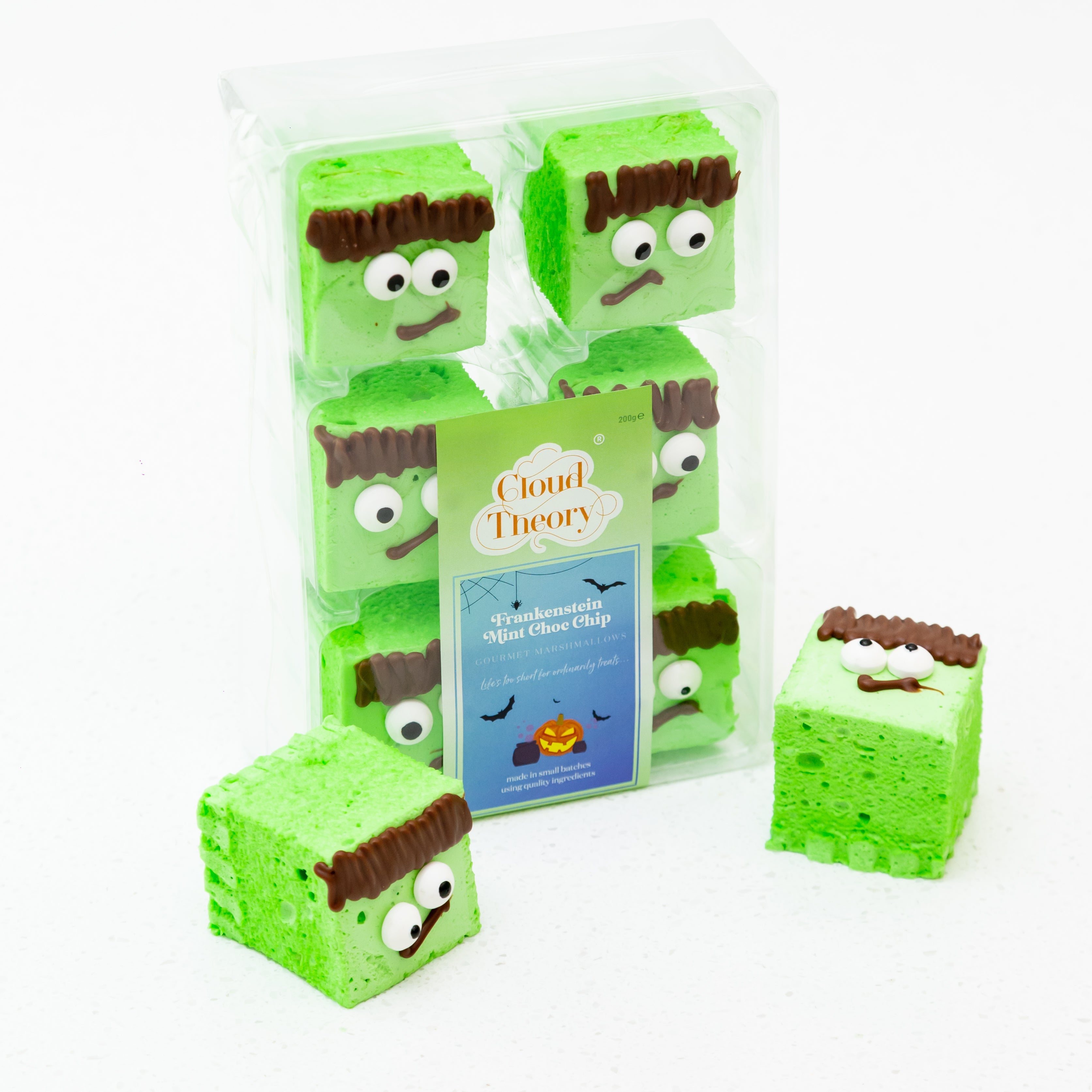 Frankenstein Mint Choc Chip Gourmet Marshmallows (6 Pcs)