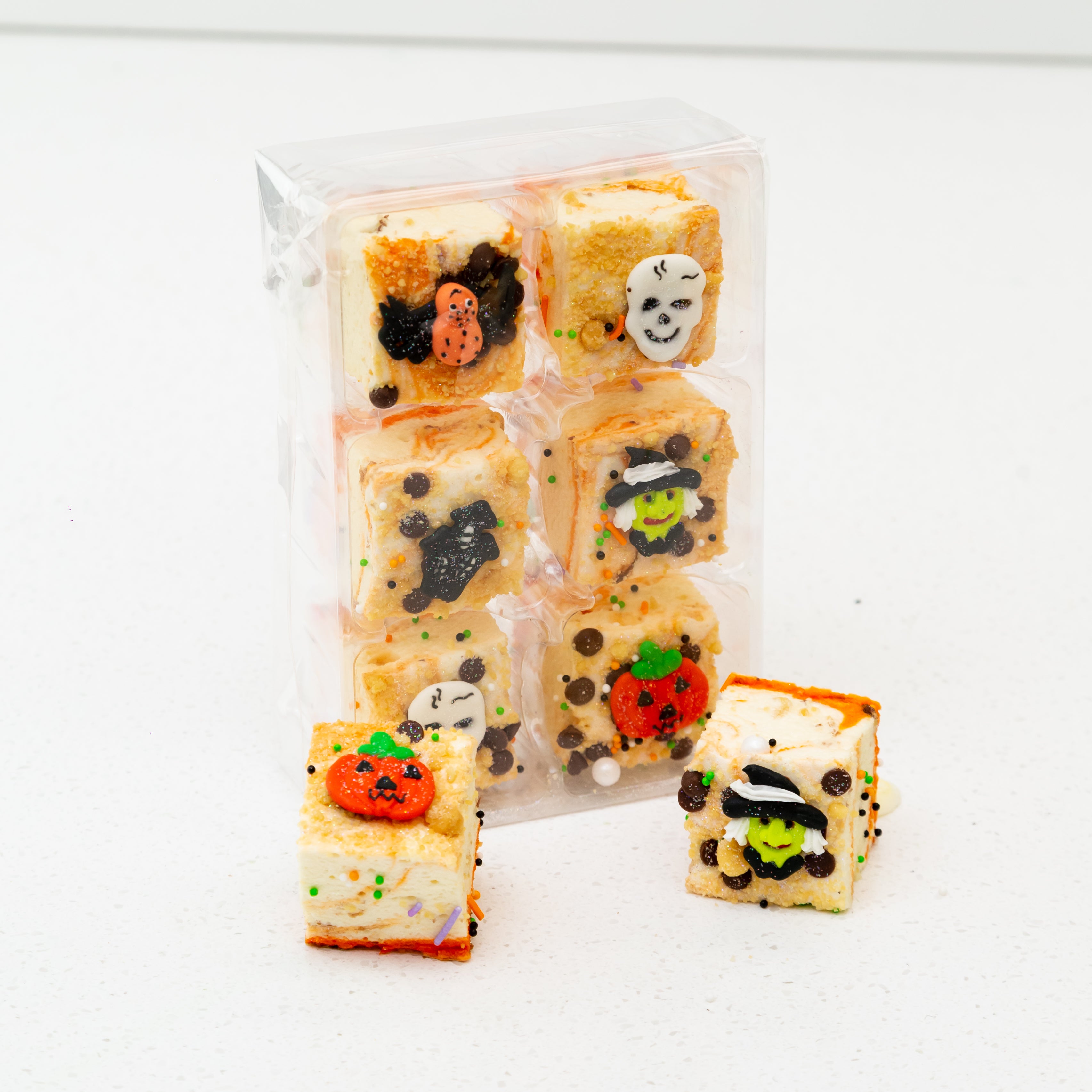 Festive Halloween Orange & Cream Biscuit Gourmet Marshmallows (6 Pcs)