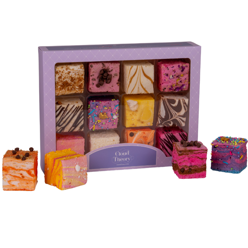 12 Assorted Gourmet Marshmallow Box