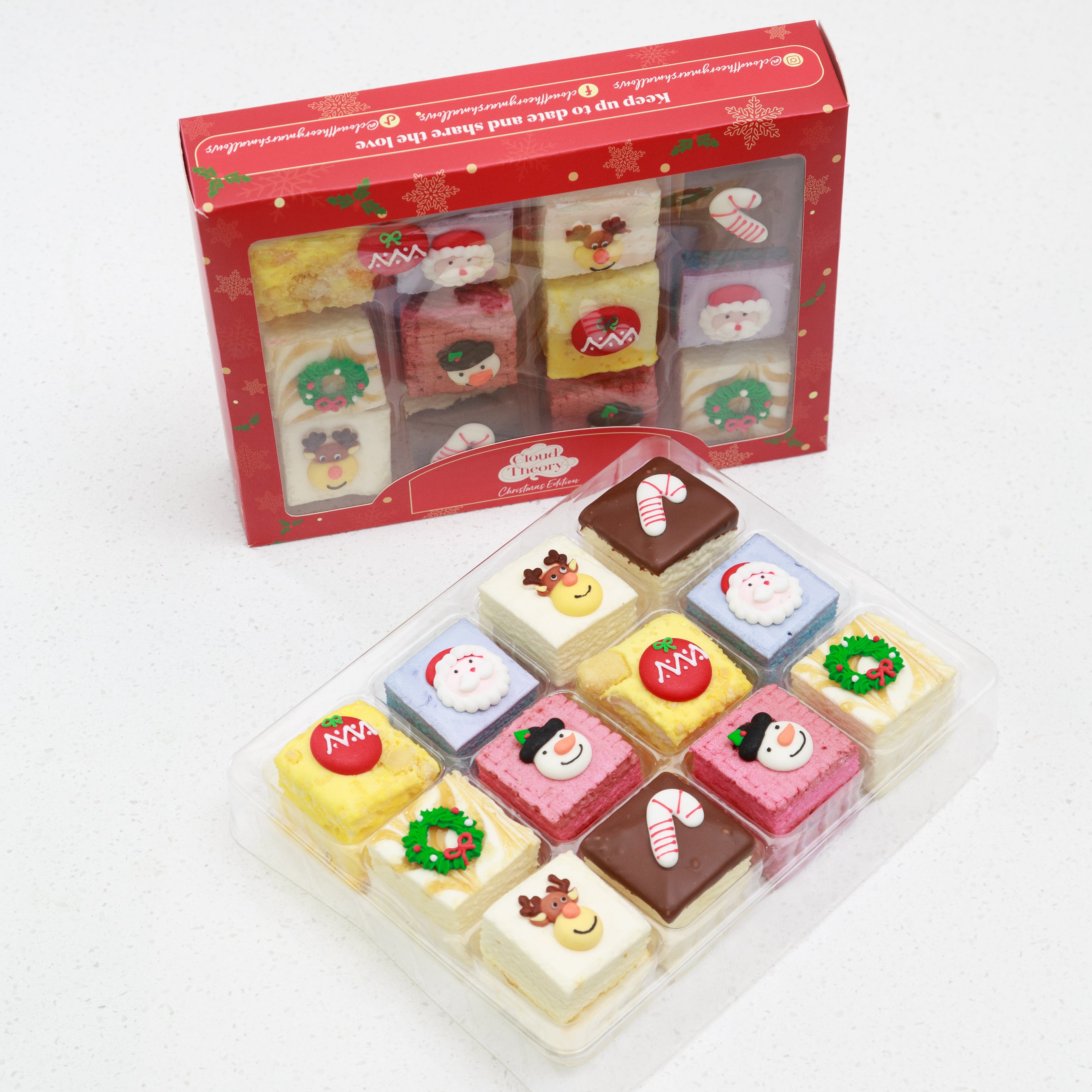 Festive Gourmet Marshmallow Gift Box – 12 Pieces