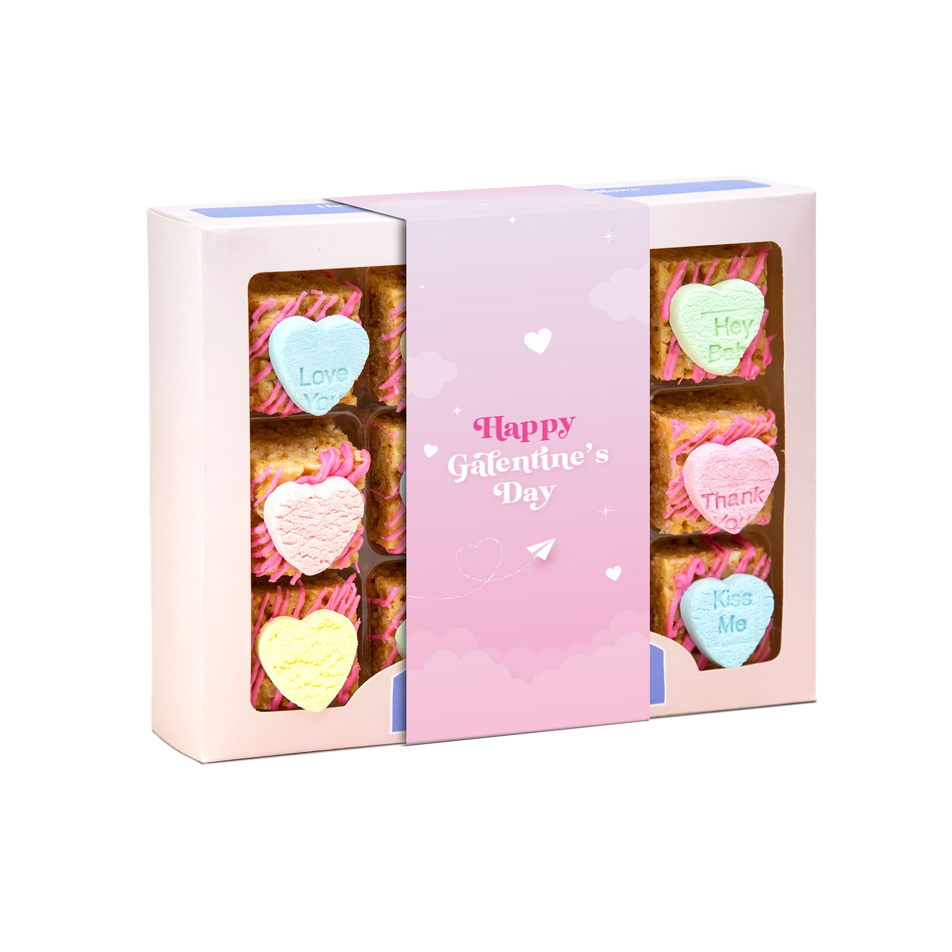 Conversation Heart Rice Bubbles Treat – 12 Pcs Gift Box