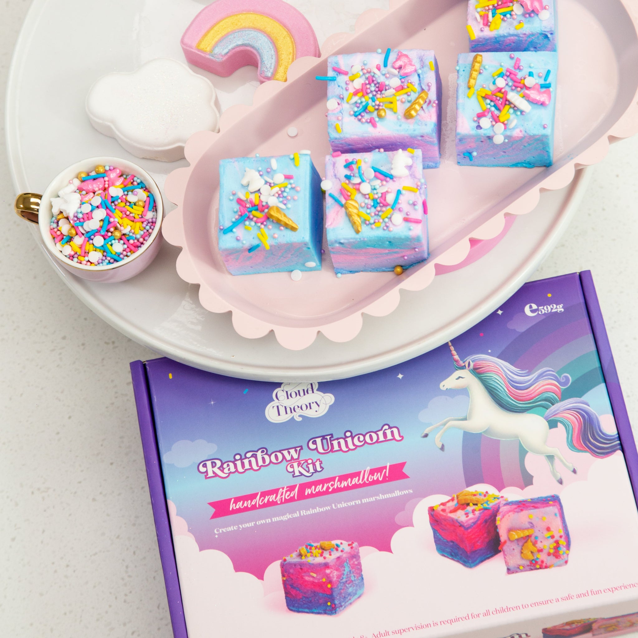 Rainbow Unicorn Marshmallow DIY Kit