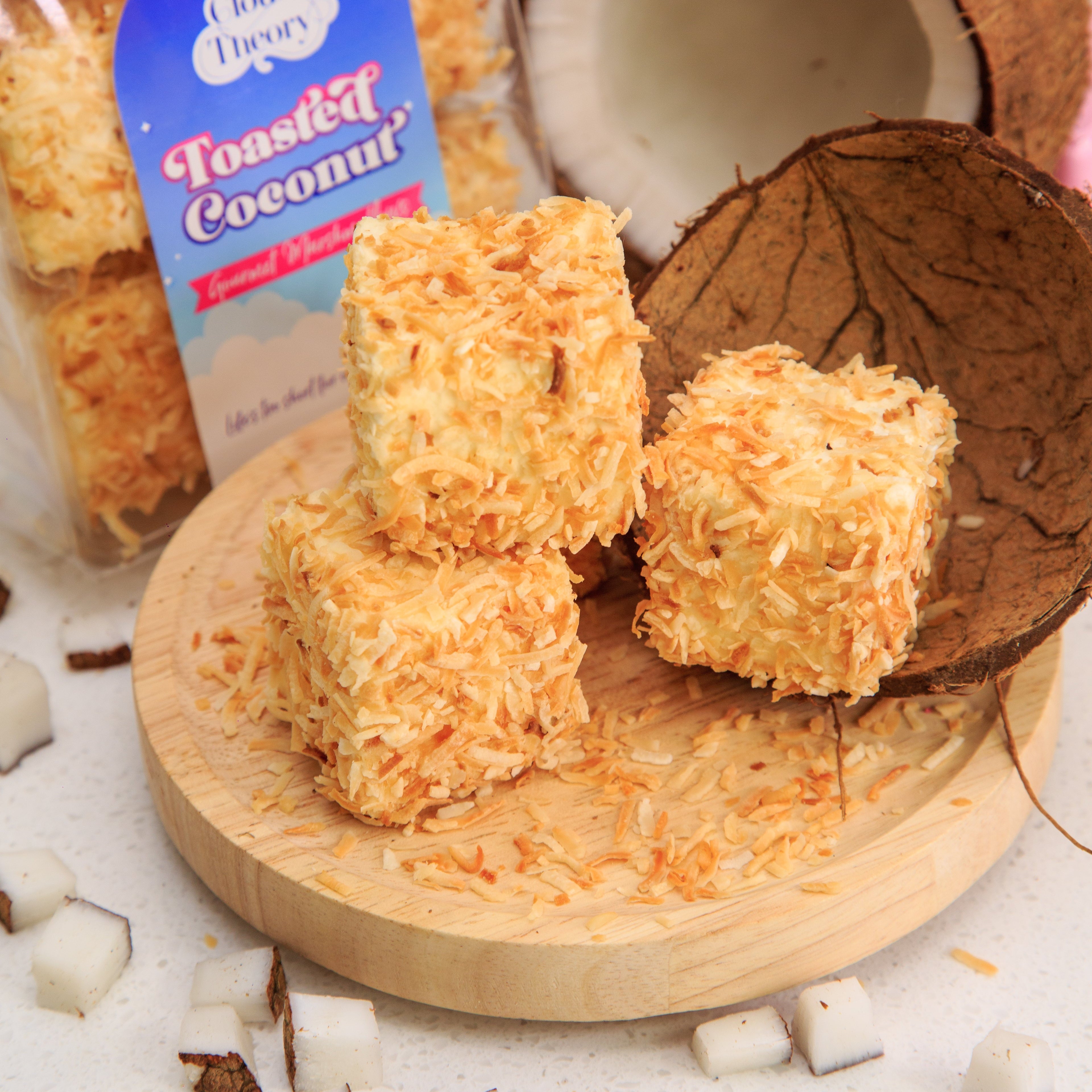 Toasted Coconut Marshmallow 6 Pcs Tray